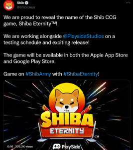 Разработчики Shiba Inu представили название тематической NFT-игры